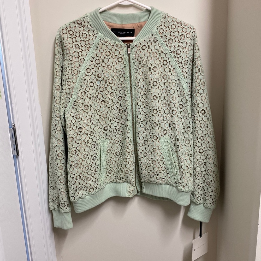 Victoria Beckham mint jacket size XL New with tags
